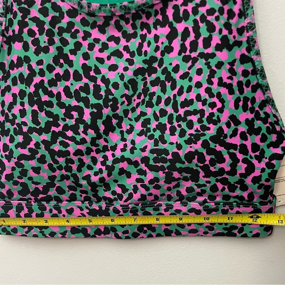 NWT***Fabletics Trinity High Impact Sports Bra, Small, Pink/Green Leopard Print - Picture 5 of 6